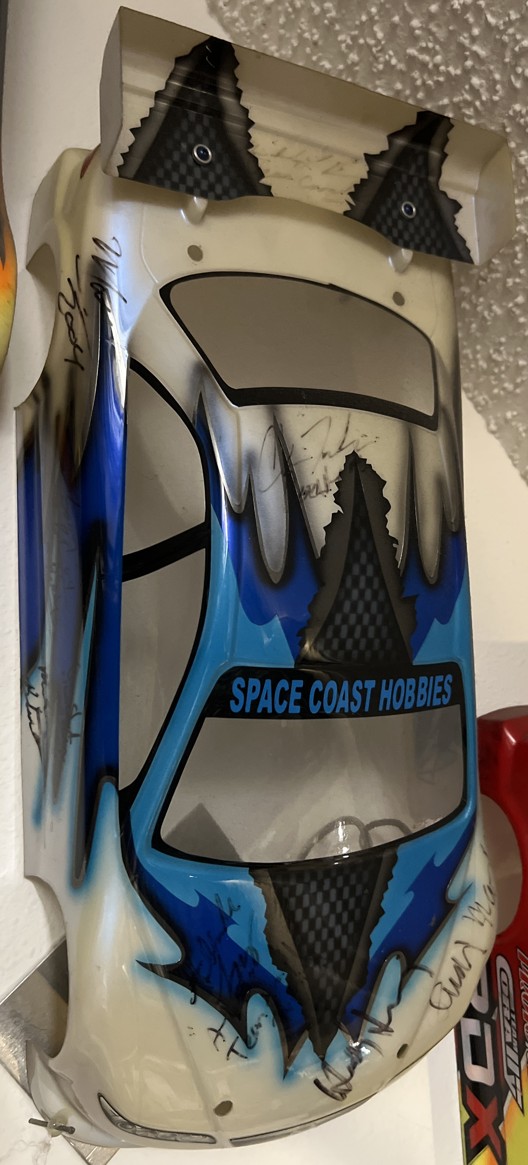 Signed Space Coast Hobbies body